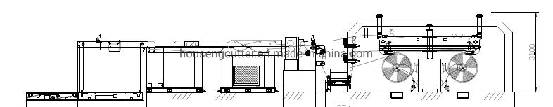 China Automatic Servo Control Twin Helix Knife Synchro-Fly Sheeter Machine /Dual Knife Paper Cutting Machine for Kraft Paper Cardboard