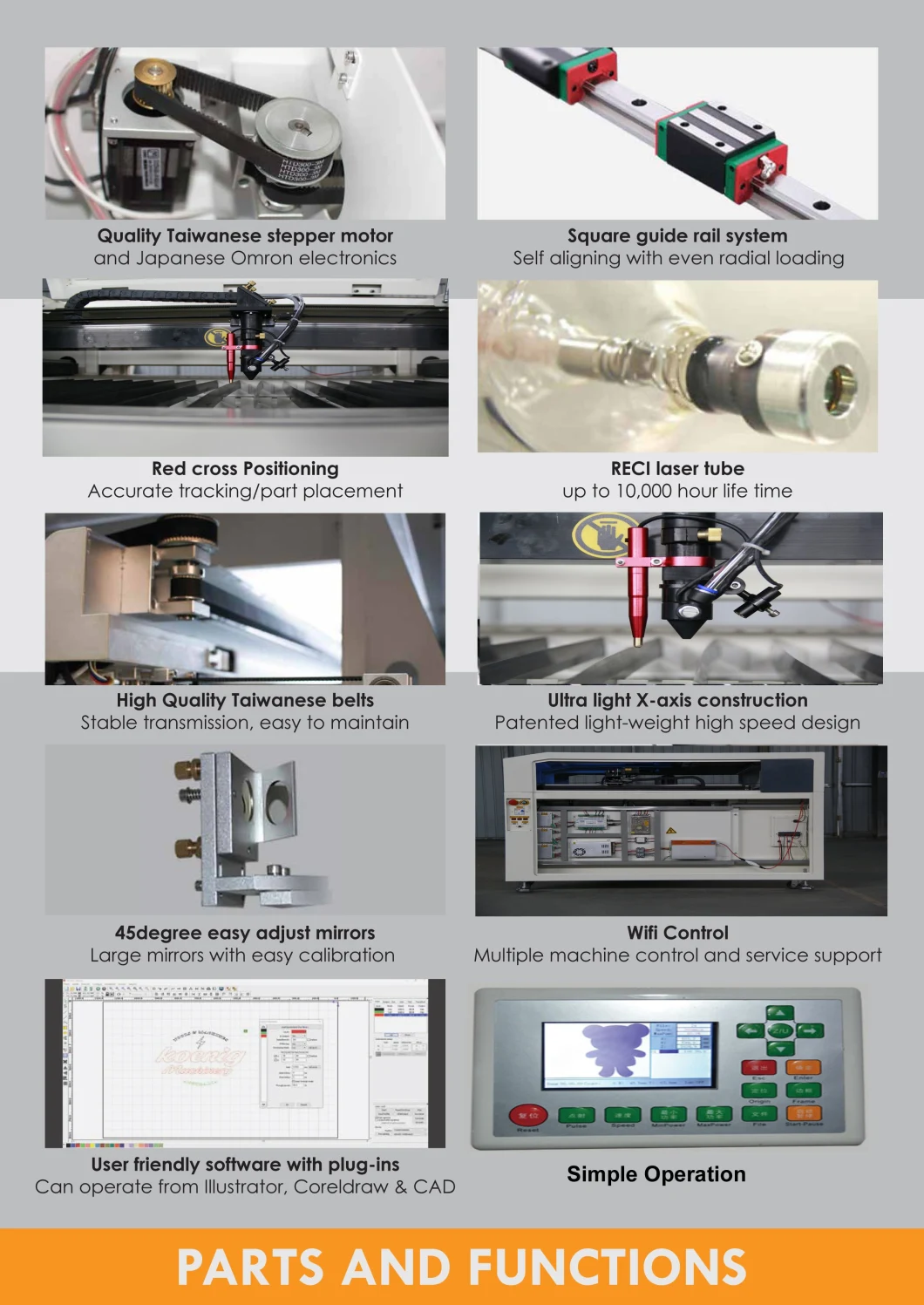 CO2 Metal Laser Cutting Machine for Sheet Metal and Advertising Industry